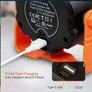 Portable Camping Fan LED Light Rechargeable Outdoor Tent Lantern w/ Hook Remote - Tavice