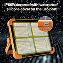 Portable Led Work Solar Light IP66 with Stepless Brightness Job Site Battery Rec - Battery Mate