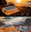 Portable Led Work Solar Light IP66 with Stepless Brightness Job Site Battery Rec - Tavice