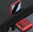 Portable Power Bank Mini USB Pack LED Battery Charger For Mobile Phone (Red) - Tavice
