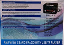 Portable Retro Radio AM FM SW Bluetooth Speaker TF Card Slot Rechargeable - Tavice