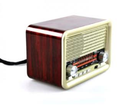Portable Retro Radio AM FM SW Bluetooth Speaker TF Card Slot Rechargeable - Tavice