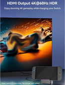 Portable TV Dock for Nintendo Switch 2 / Switch 1 / Switch OLED | 4K HDMI, USB 3.0, USB - C Power, RGB Light - Tavice