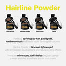 Prove Nothing Hairline Powder Root Touch - Up Designed in Australia, Gray Coverage, Bald Spot Concealer, Thinning Hair Fill - In Powder, Sweat & Water Resistant, 24 - Hour Wear for Women & Men (Dark Brown) - Tavice