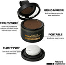 Prove Nothing Hairline Powder Root Touch - Up Designed in Australia, Gray Coverage, Bald Spot Concealer, Thinning Hair Fill - In Powder, Sweat & Water Resistant, 24 - Hour Wear for Women & Men (Dark Brown) - Tavice