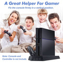 PS4 Stand Dock Controller Charger Cooling Fan Hub USB For Playstation 4 PS4 Slim - Tavice