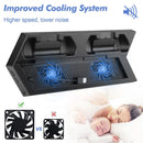PS4 Stand Dock Controller Charger Cooling Fan Hub USB For Playstation 4 PS4 Slim - Tavice