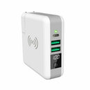 Qi Wireless Travel Adaptor Charger 6700Mah Power Bank Universal Au Eu Uk Us - Tavice