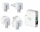 Qi Wireless Travel Adaptor Charger 6700Mah Power Bank Universal Au Eu Uk Us - Tavice