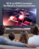RCA To HDMI AV2HDMI AV To HDMI 1080P RCA Composite CVBS AV To HDMI Video Audio Converter - Tavice