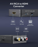 RCA To HDMI AV2HDMI AV To HDMI 1080P RCA Composite CVBS AV To HDMI Video Audio Converter - Tavice