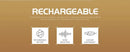 Rechargeable Digital Hearing Aid Behind The Ear | Sound Amplifier Invisible | Noise Reduction Chip - Battery Mate