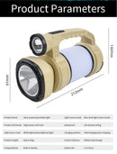 Rechargeable Solar Camping Lantern & LED Flashlight – 9 Light Modes - Tavice