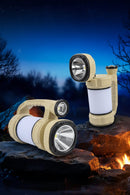 Rechargeable Solar Camping Lantern & LED Flashlight – 9 Light Modes - Tavice