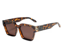 Retro Millionaire Sunglasses Square Metal Punk Rock Glasses - Tavice