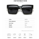 Retro Millionaire Sunglasses Square Metal Punk Rock Glasses - Battery Mate