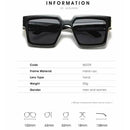 Retro Millionaire Sunglasses Square Metal Punk Rock Glasses - Tavice