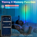 RGB LED Floor Corner Lamp Light Stand Bluetooth Streaming Gaming Decoration AU - Tavice