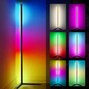 RGB LED Floor Corner Lamp Light Stand Bluetooth Streaming Gaming Decoration AU - Tavice