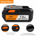 RIDGID Compatible AEG 18V 7000mAh Li - Ion Battery R840087 R840086 R840085 L1830R L1850R - Tavice