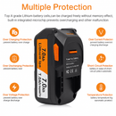 RIDGID Compatible AEG 18V 7000mAh Li - Ion Battery R840087 R840086 R840085 L1830R L1850R - Tavice