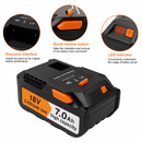 RIDGID Compatible AEG 18V 7000mAh Li - Ion Battery R840087 R840086 R840085 L1830R L1850R - Tavice