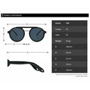Round Vintage Polarized Sunglasses Retro Eyewear Protection Both Sides - Brown Colour - Tavice