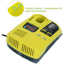 Ryobi One Plus Battery Charger P117 Replacement | 18V-12V Dual Chemistry IntelliPort - Tavice