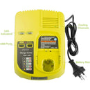 Ryobi One Plus Battery Charger P117 Replacement | 18V-12V Dual Chemistry IntelliPort - Tavice