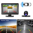 4.3" HD TFT LCD Car Reverse Camera Kit – Rear View Backup with IR Night Vision, Waterproof & Monitor.