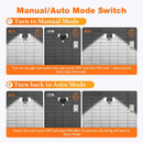 Sensor LED Premium Aluminium Outdoor Garage Security Flood Twin Spotlight IP54 | White - Tavice