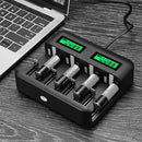Smart Battery Charger 8 Slots LCD Display For AA/AAA/C/D Rechargeable Batteries - Tavice