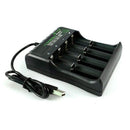 Smart USB 18650 Battery Charger 1 2 4 Slots for 3.7V Rechargeable Battery Charge - Tavice