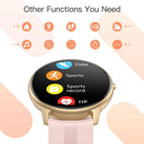 Smart Watch for Women, Smartwatch for Android and Ios Phones IP68 Waterproof - Black - Tavice