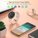 Smart Watch for Women, Smartwatch for Android and Ios Phones IP68 Waterproof - Black - Tavice