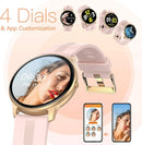 Smart Watch for Women, Smartwatch for Android and Ios Phones IP68 Waterproof - Pink - Tavice