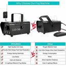 Smoke Machine RGB LED Party Club Disco DJ Effect Wireless Control-500W Fogger - Tavice