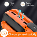 Solar Charger Power Bank 63200mAh, Portable with Dual Outputs, Flashlight, Hand Crank Camping Survival Gear - Tavice