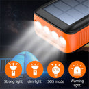 Solar Charger Power Bank 63200mAh, Portable with Dual Outputs, Flashlight, Hand Crank Camping Survival Gear - Tavice