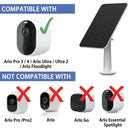 Solar Panel 4w 6v Charging for Arlo Ultra / Ultra 2 / Pro 3 / Pro 4 / Floodlight / Go 2 - Tavice