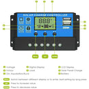 Solar Panel Charge Controller Regulator 12V/24V auto dual USB 20A Battery PWM - Tavice