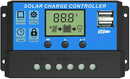 Solar Panel Charge Controller & Regulator 12V/24V auto dual USB 30A Battery PWM - Tavice
