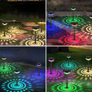 Solar Pathway Lights 4 Pack, Outdoor Garden Path Light, 2 Modes Brighter Color Changing Solar Powered IP65 Waterproof Solar Landscape Lighting - Tavice