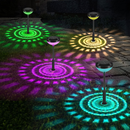 Solar Pathway Lights 4 Pack, Outdoor Garden Path Light, 2 Modes Brighter Color Changing Solar Powered IP65 Waterproof Solar Landscape Lighting - Tavice