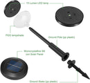 Solar Pathway Lights 4 Pack, Outdoor Garden Path Light, 2 Modes Brighter Color Changing Solar Powered IP65 Waterproof Solar Landscape Lighting - Tavice