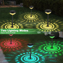 Solar Pathway Lights 4 Pack, Outdoor Garden Path Light, 2 Modes Brighter Color Changing Solar Powered IP65 Waterproof Solar Landscape Lighting - Tavice