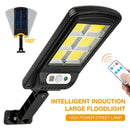 Solar Street LED Light Motion Sensor Remote Outdoor Garden Yard Flood Down Lamp - Tavice