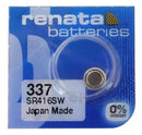 SR416 / 337 Renata Silver Oxide Battery - Tavice