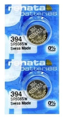 SR45 / 394 Renata Silver Oxide Button Cell Battery – 1.55V High - Capacity Power Source | 2 Pack - Tavice