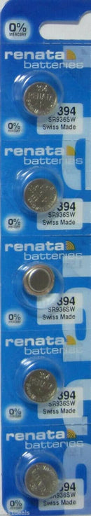 SR45 / 394 Renata Silver Oxide Button Cell Battery – 1.55V High - Capacity Power Source | 5 Pack - Tavice
